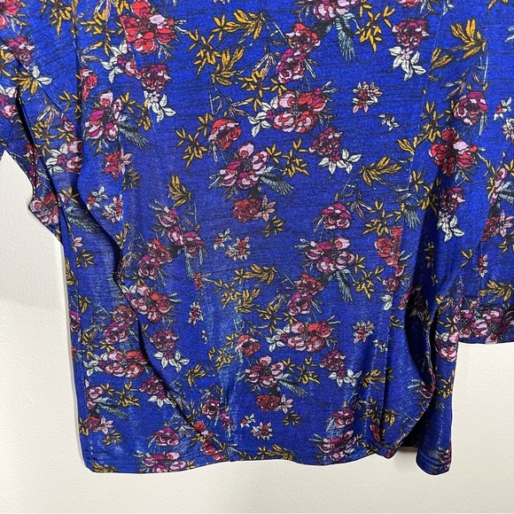Free People Blue Floral Blouse - Picture 3 of 11